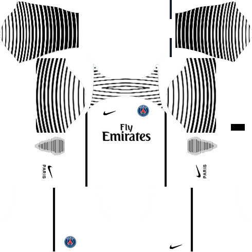 (PSG) Paris Saint Germain 2016-17 Dream League Soccer Kits Paris Saint Germain PSG Goalkeeper Kit 2016-17 Dream League Soccer Kits
