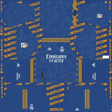 Real Madrid Dream League Soccer Away Kit 2021 for DLS 2019