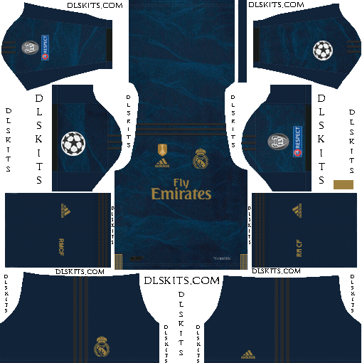 Real Madrid 2019-2020 Dream League Soccer Kits & Logos UCL Real Madrid Away Kit 2019-20 Dream League Soccer Kits